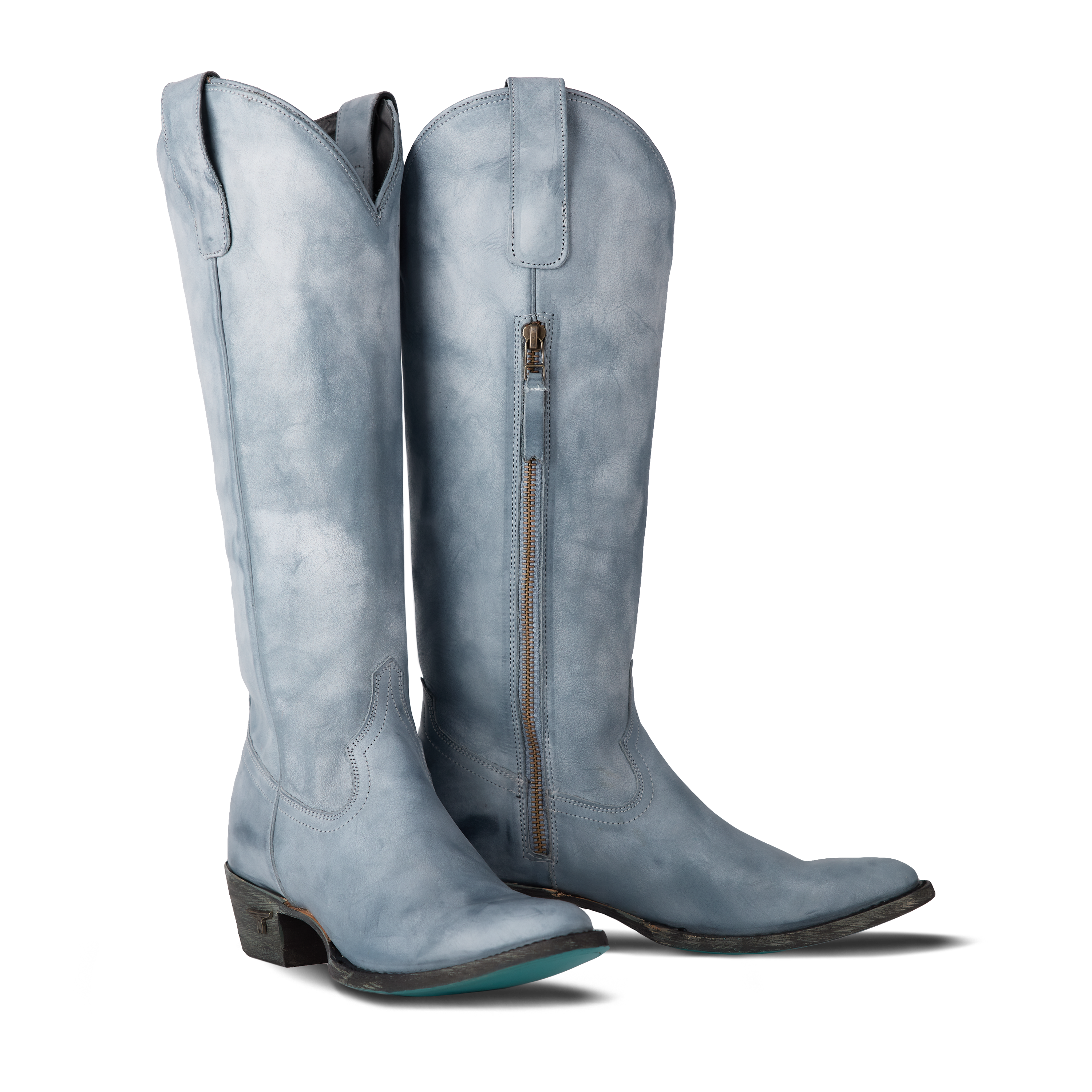 Lane Plain Jane Boot - Washed Denim