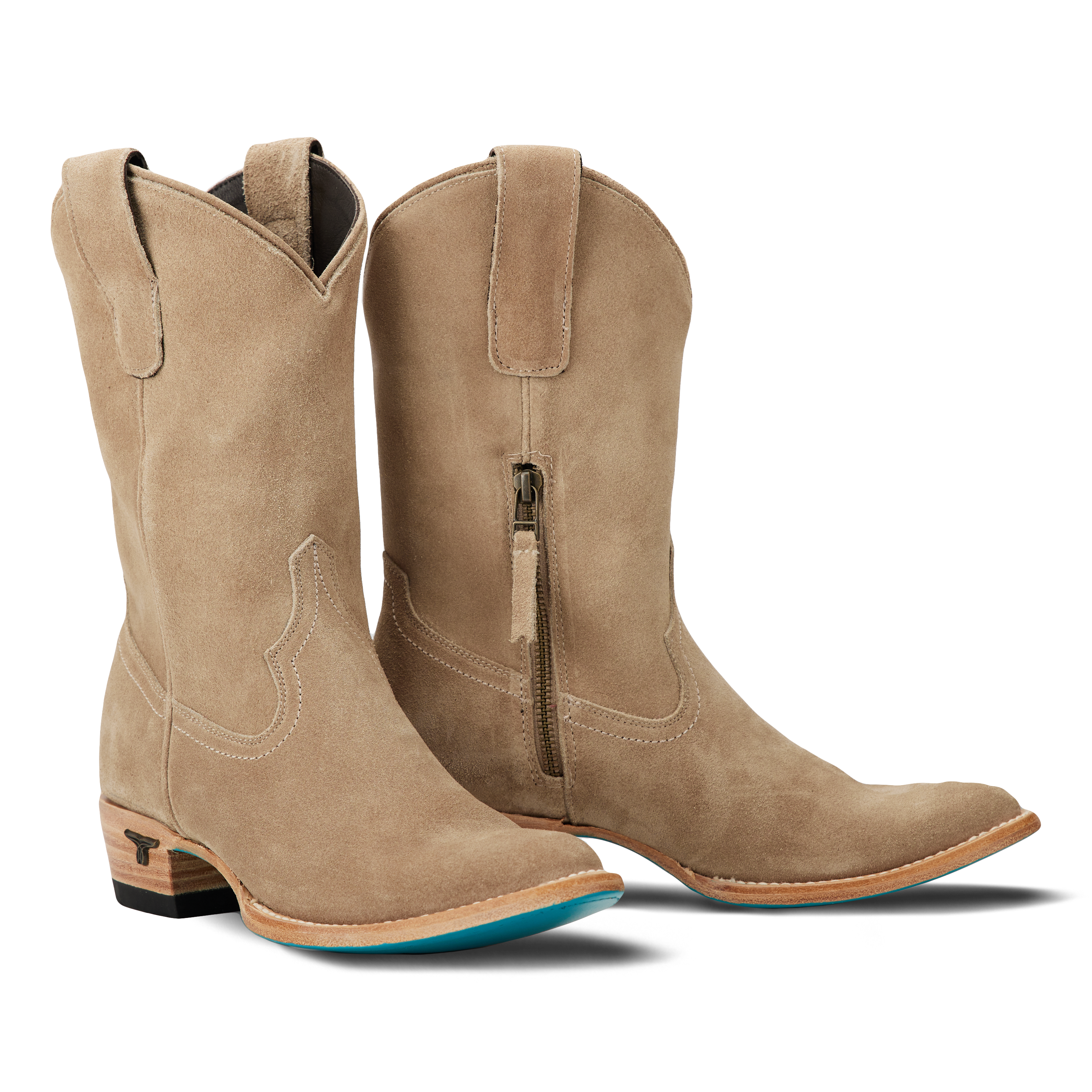 Lane Plain Jane Midi - Latte Suede