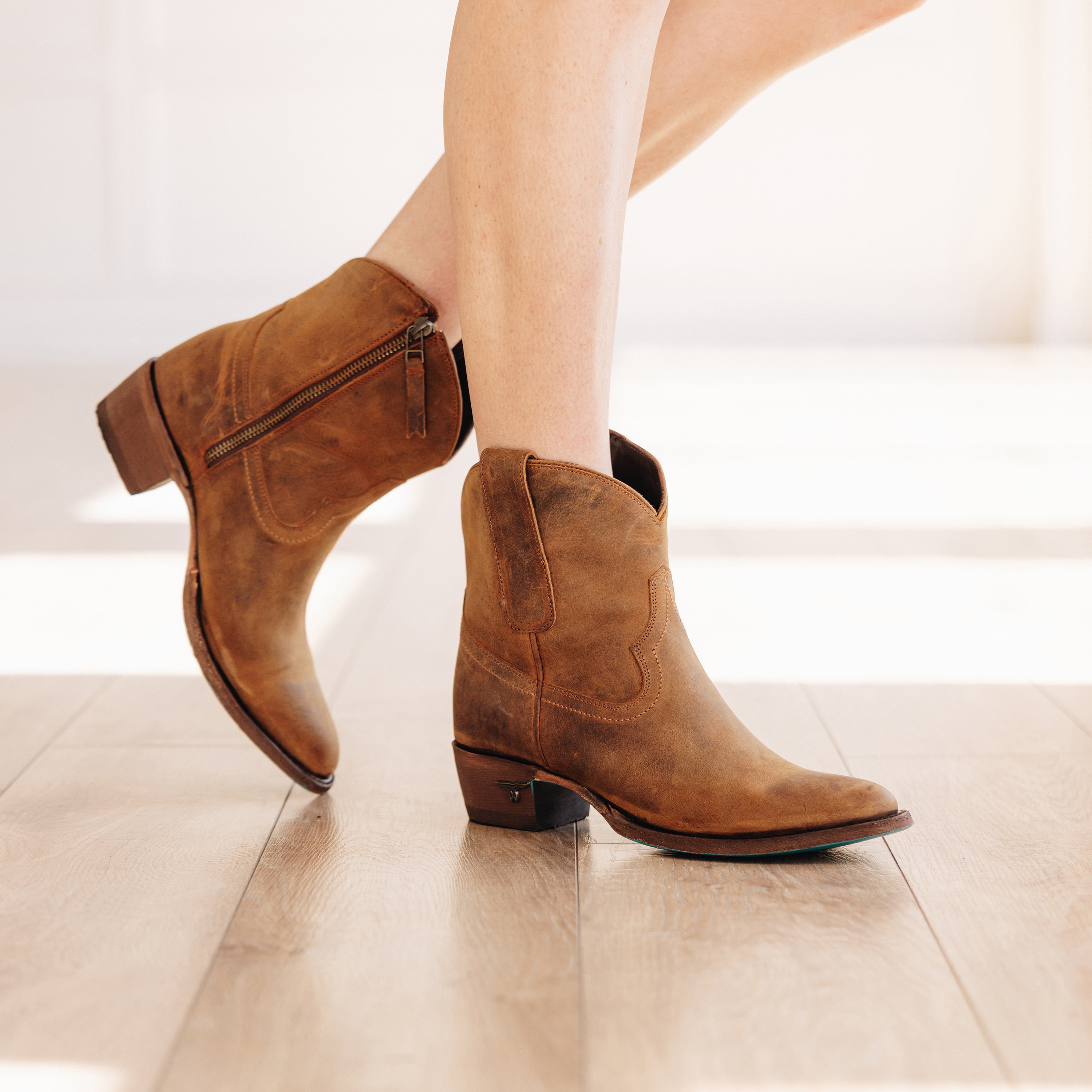 Lane Plain Jane Bootie - Burnt Caramel