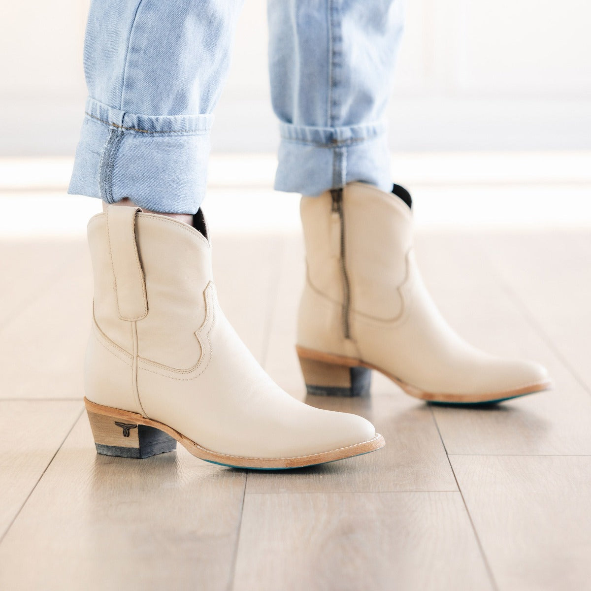 Lane Plain Jane Bootie - Pale Ivory