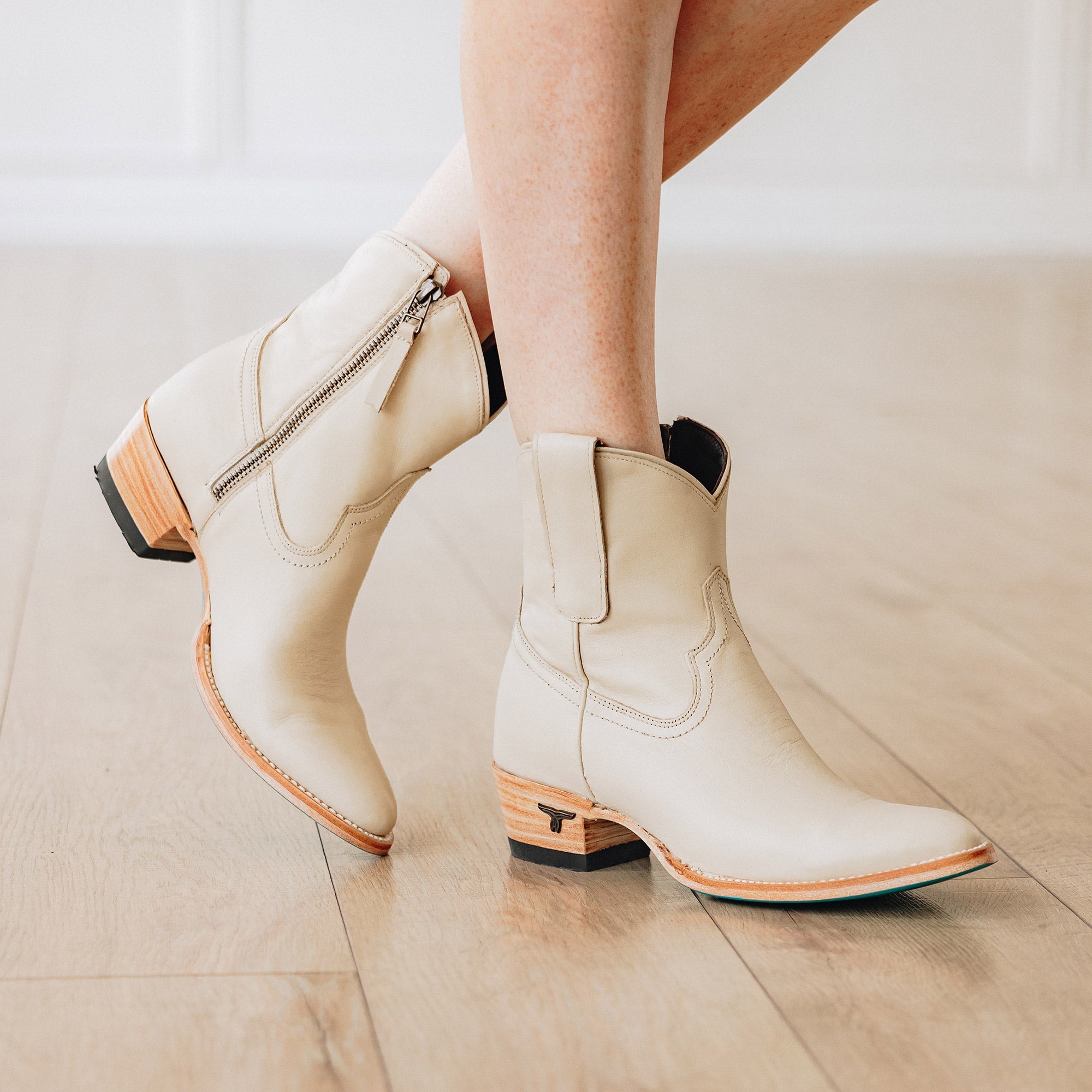 Lane Plain Jane Bootie - Pale Ivory