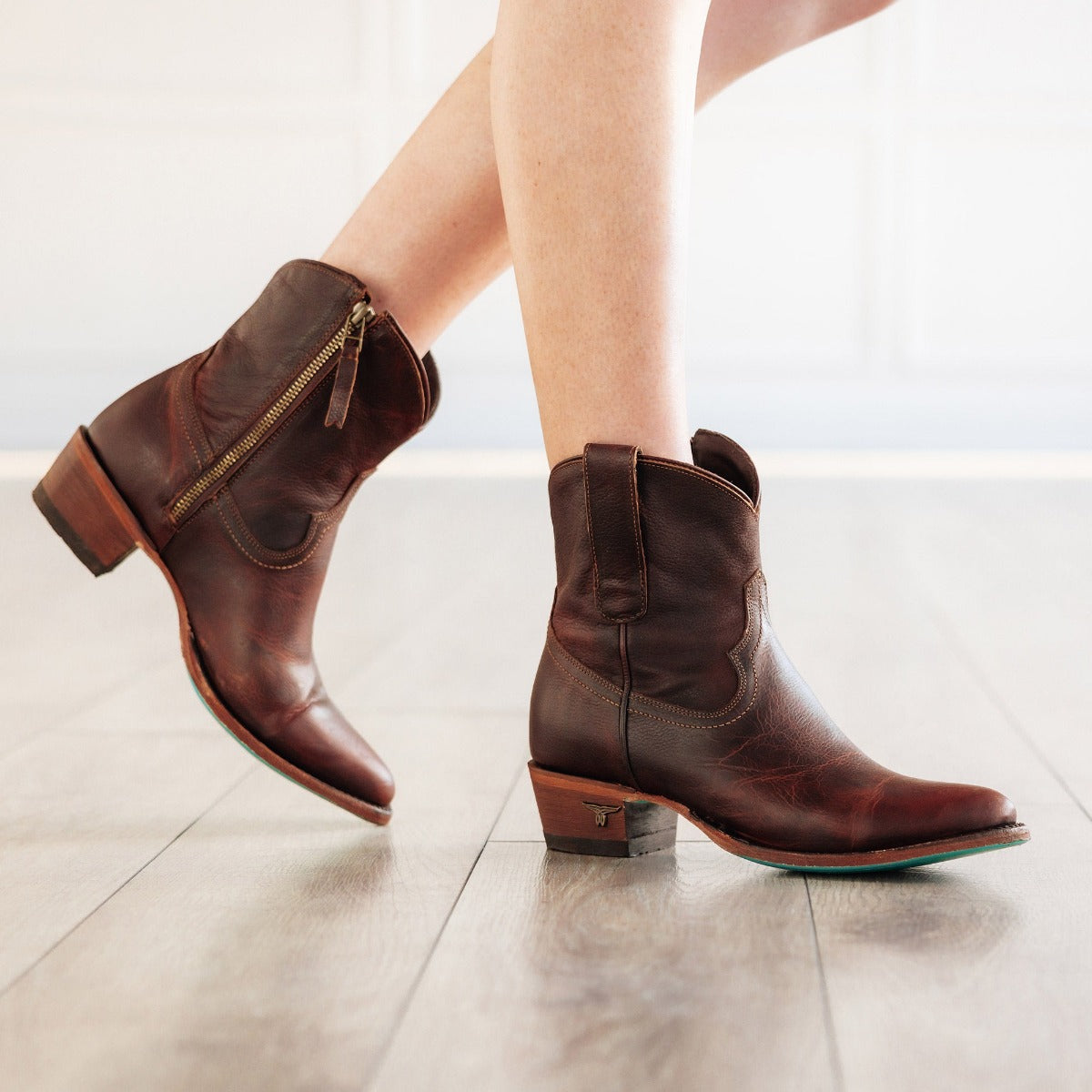 Lane Plain Jane Bootie - Cognac