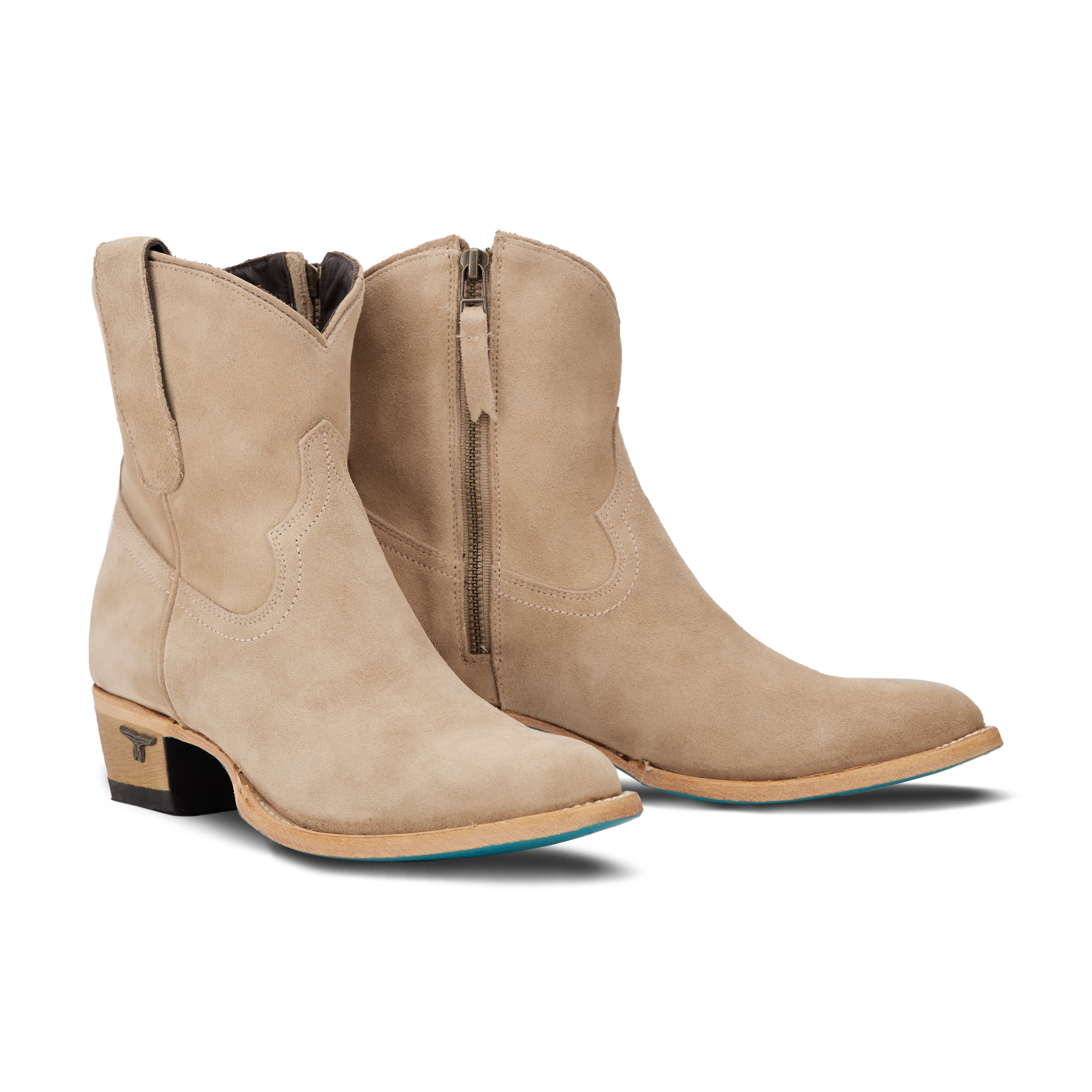 Lane Plain Jane Bootie - Latte Suede