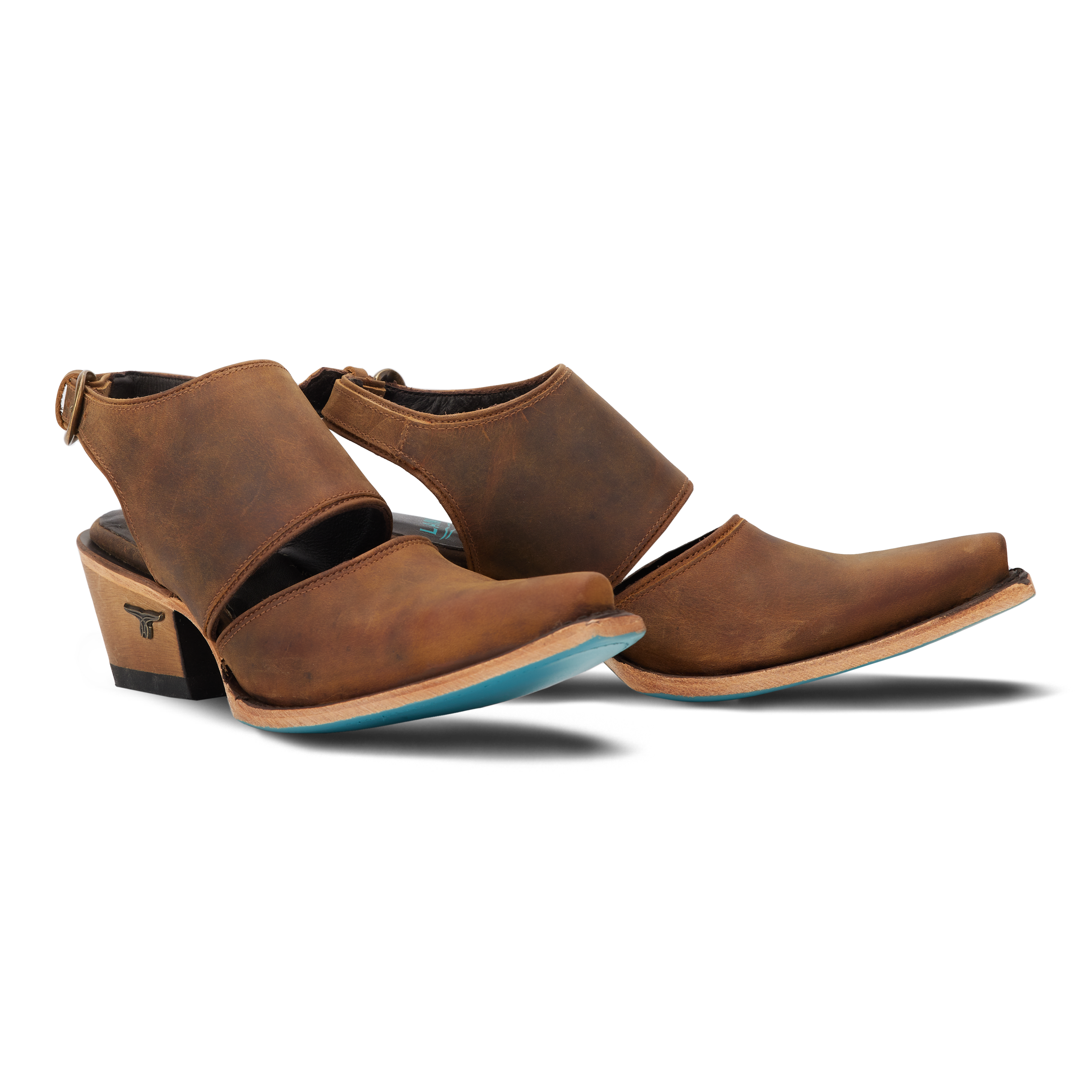 Lane Plain Jane Slingback Mule - Burnt Caramel