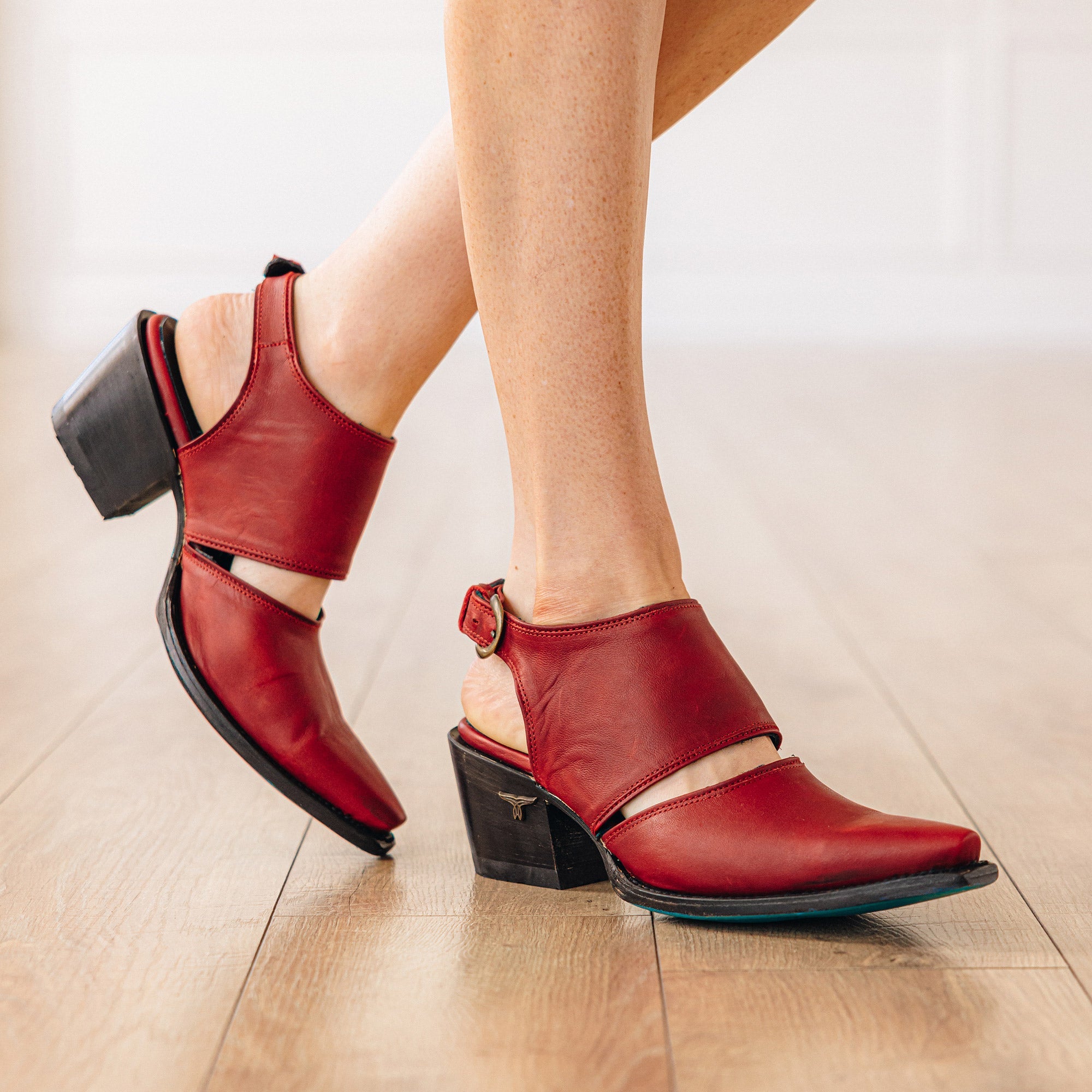 Lane Plain Jane Slingback Mule - Smoldering Ruby