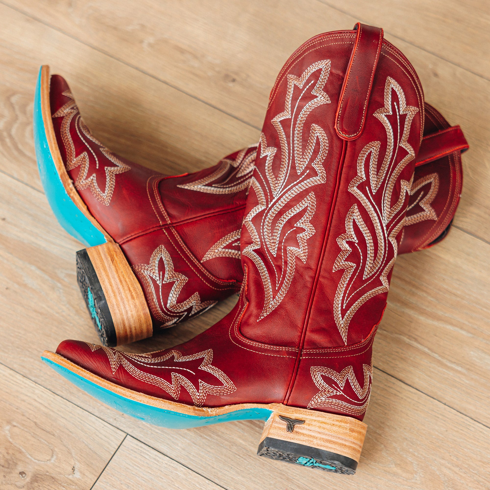 Lane Saratoga Square Boot - Smoldering Ruby