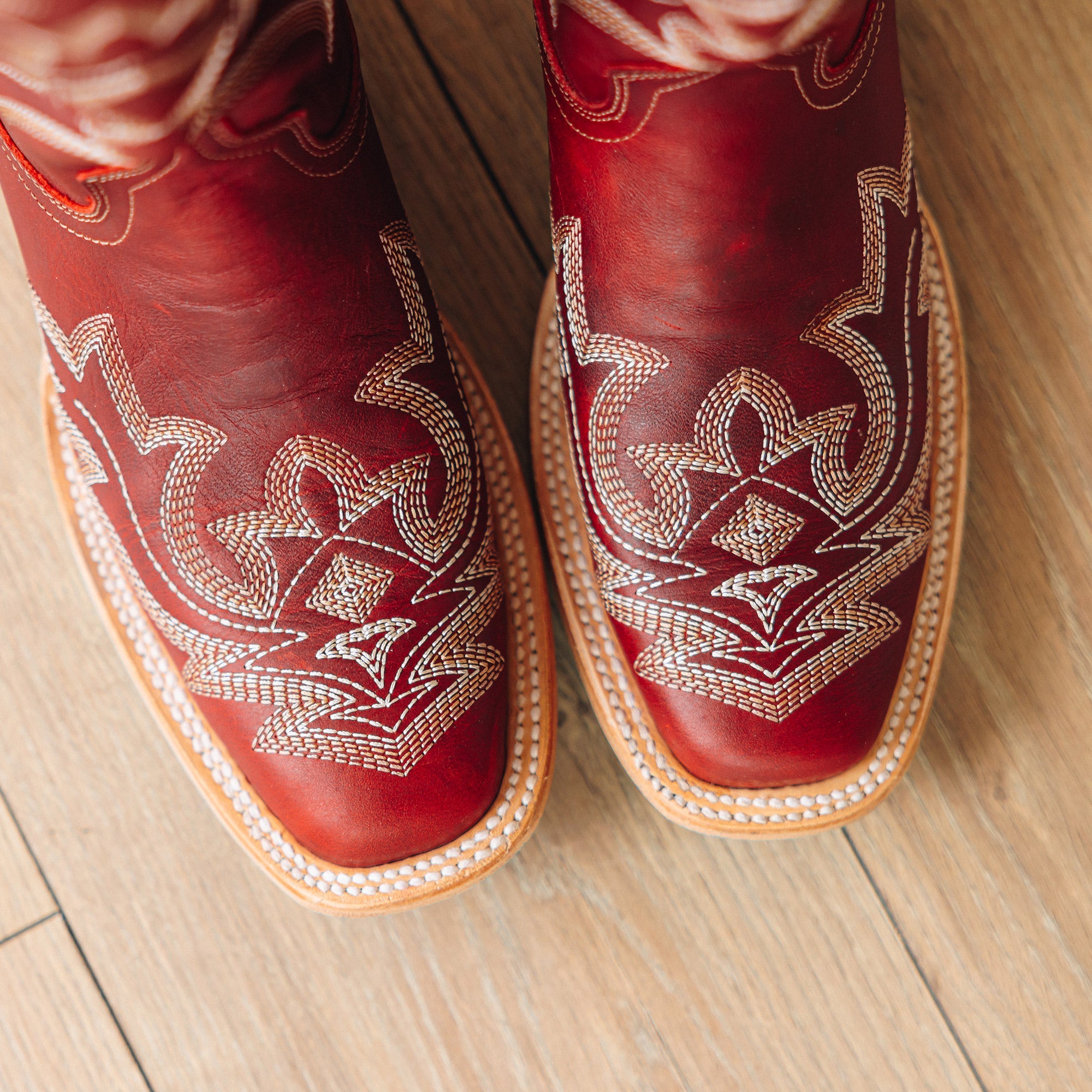 Lane Saratoga Square Boot - Smoldering Ruby