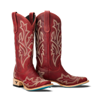 Lane Saratoga Square Boot - Smoldering Ruby