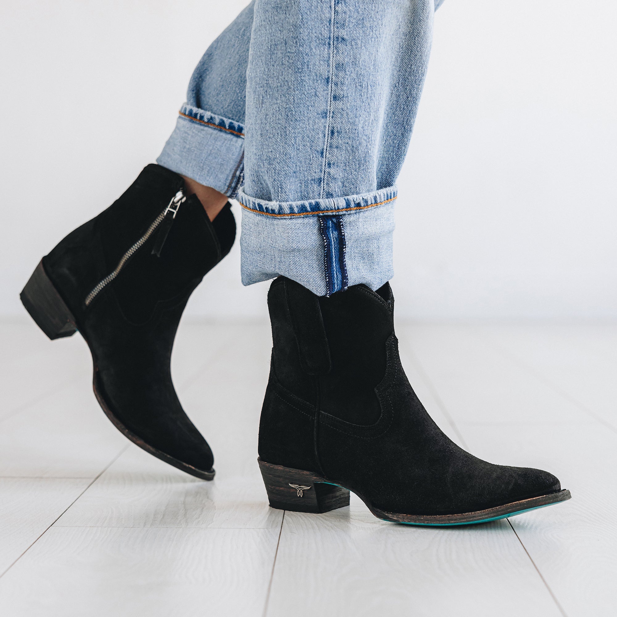 Lane Plain Jane Bootie - Soft Black Suede