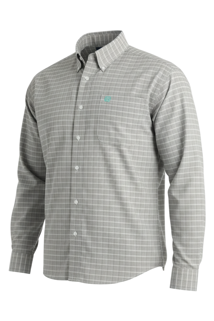 CINCH MEN'S PLAID SHIRT - WHITE