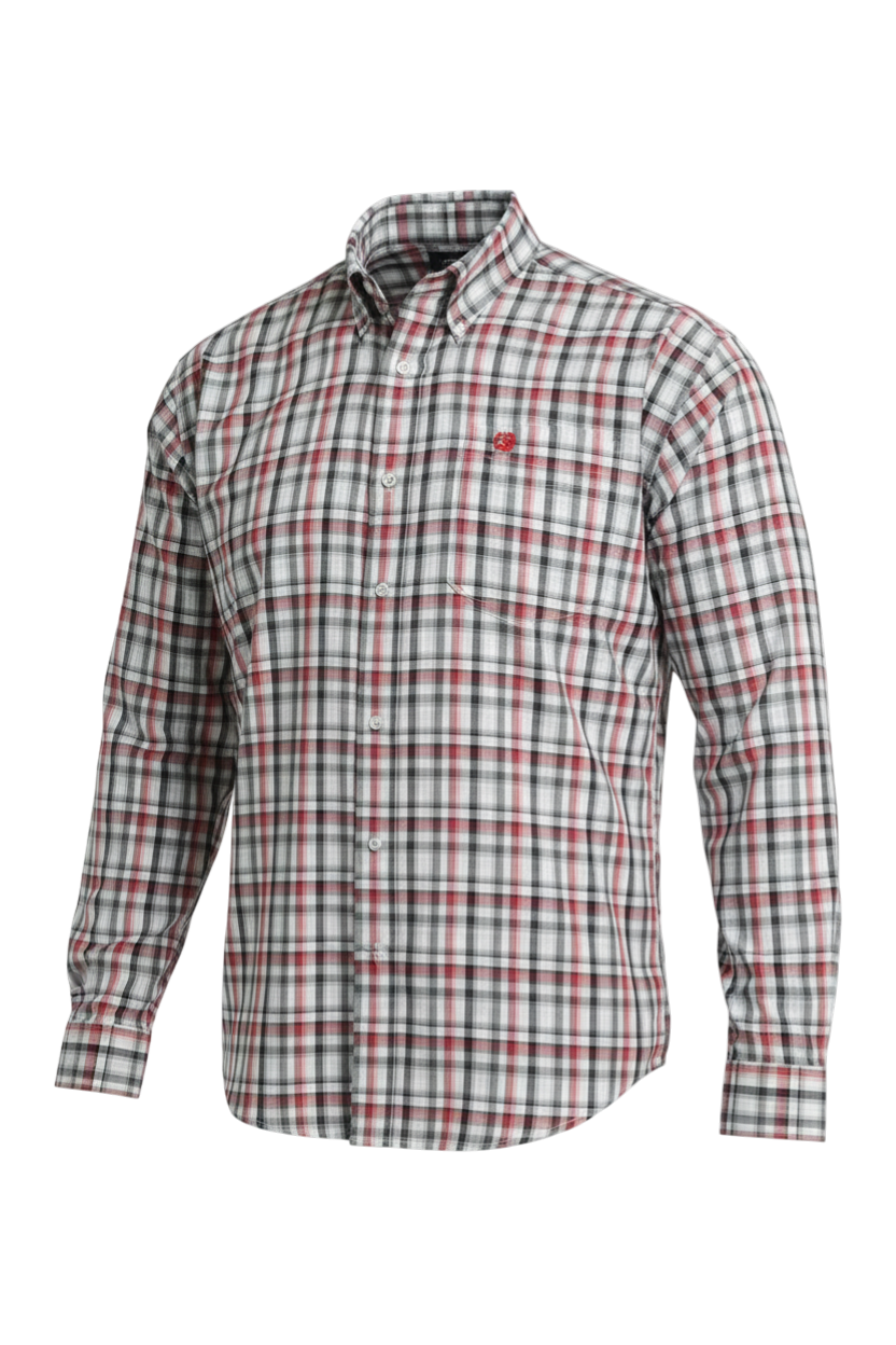 CINCH MEN'S PLAID SHIRT - GRAY**FINAL SALE**