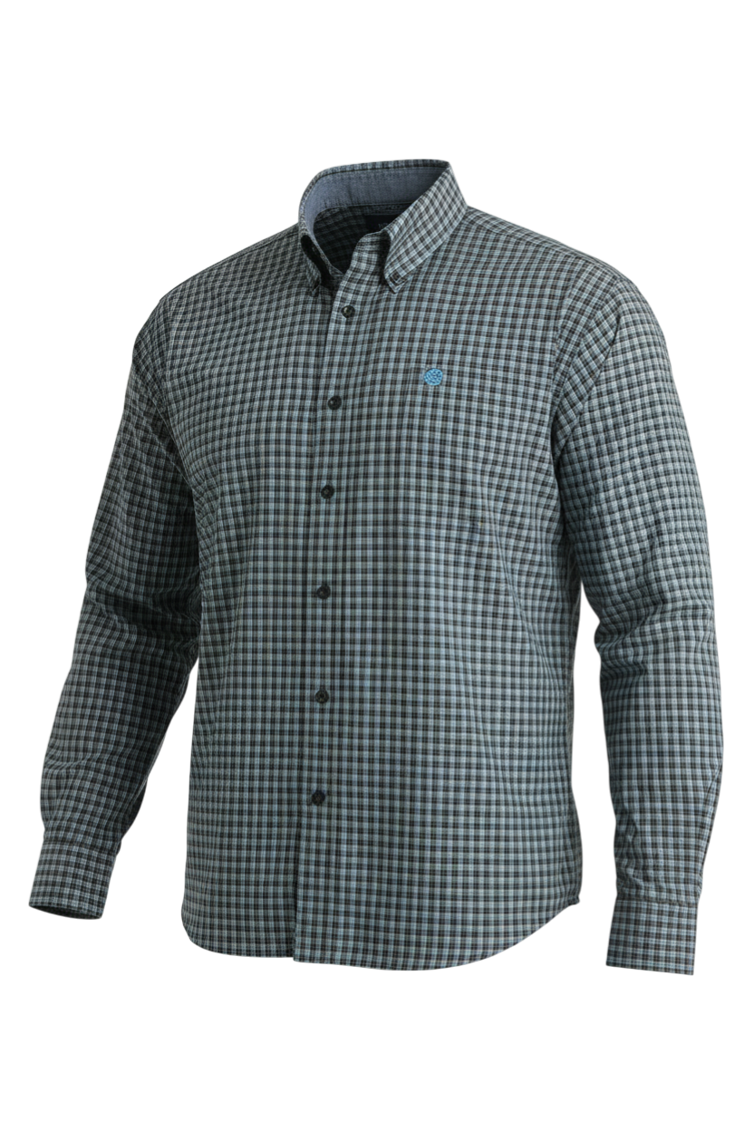 CINCH MEN'S PLAID SHIRT - BROWN**FINAL SALE**