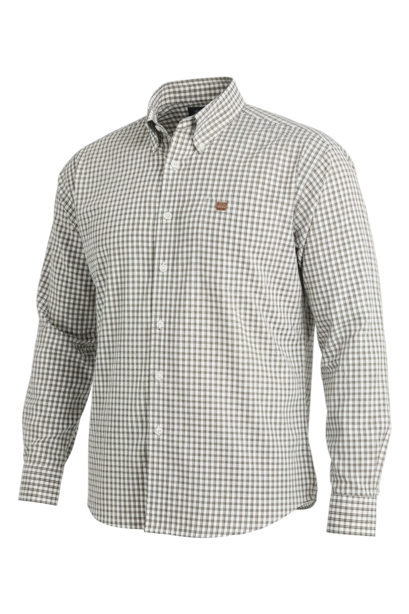 CINCH MEN'S PLAID SHIRT - WHITE