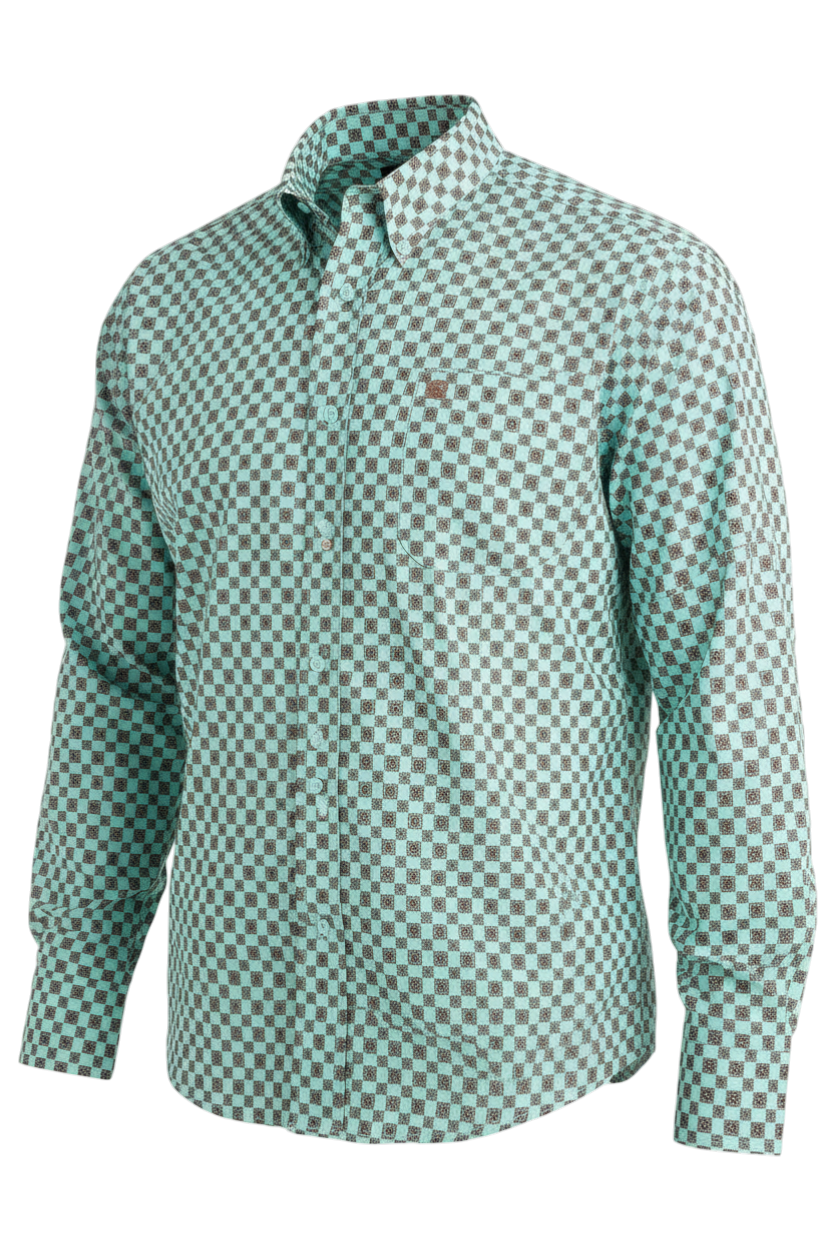 CINCH MEN'S PRINT SHIRT - BLUE