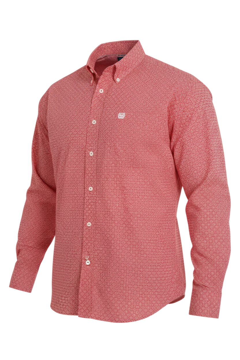 CINCH MEN'S PRINT SHIRT - RED**FINAL SALE**