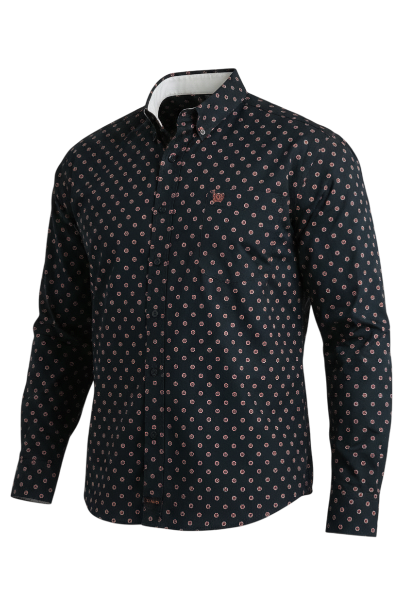 CINCH MEN'S PRINT SHIRT - BLUE**FINAL SALE**