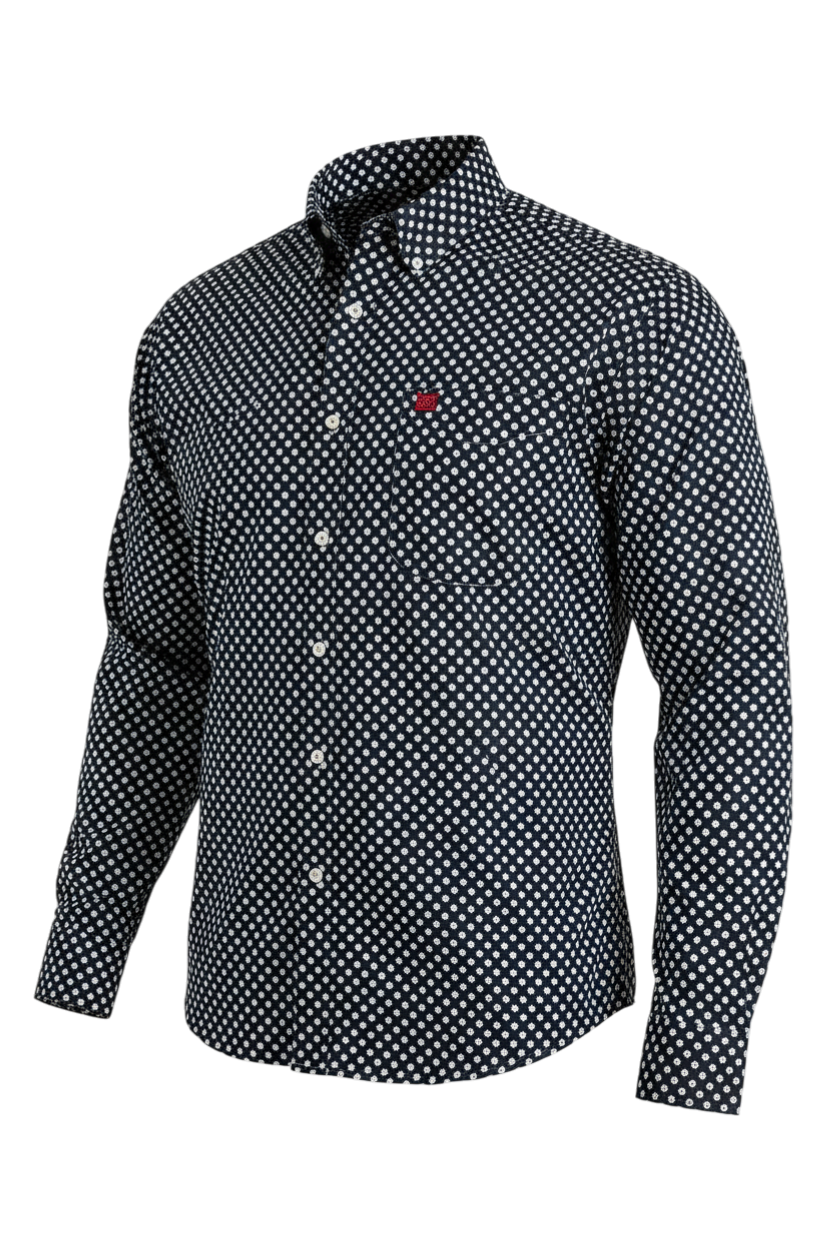 CINCH MEN'S PRINT SHIRT - NAVY
