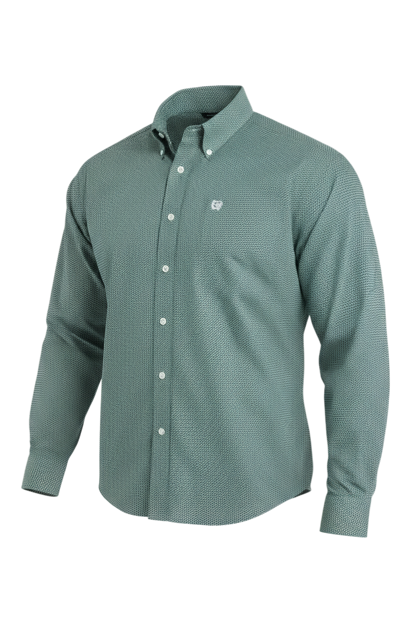 CINCH MEN'S PRINT SHIRT - TEAL