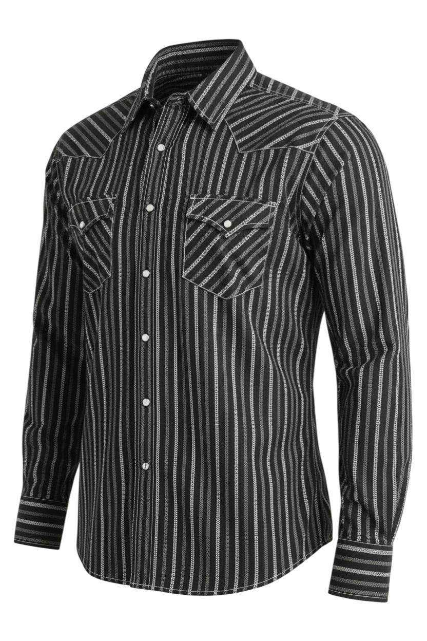 CINCH MEN'S STRIPED WESTERN SHIRT - BROWN
