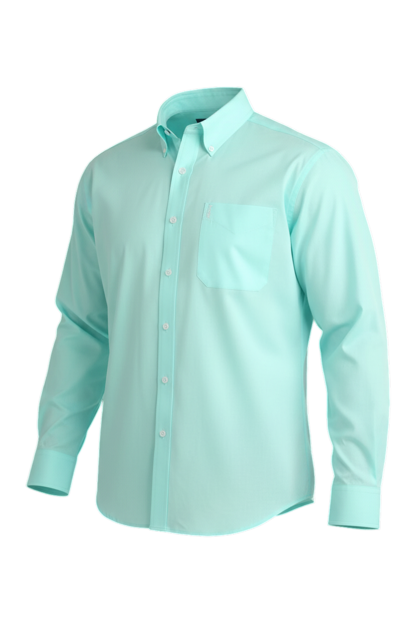 CINCH MENS LONG SLEEVE SOLID MODERN SHIRT - BLUE