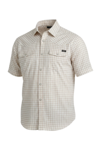 CINCH MENS SHORT SLEEVE CAMP SHIRT - WHITE