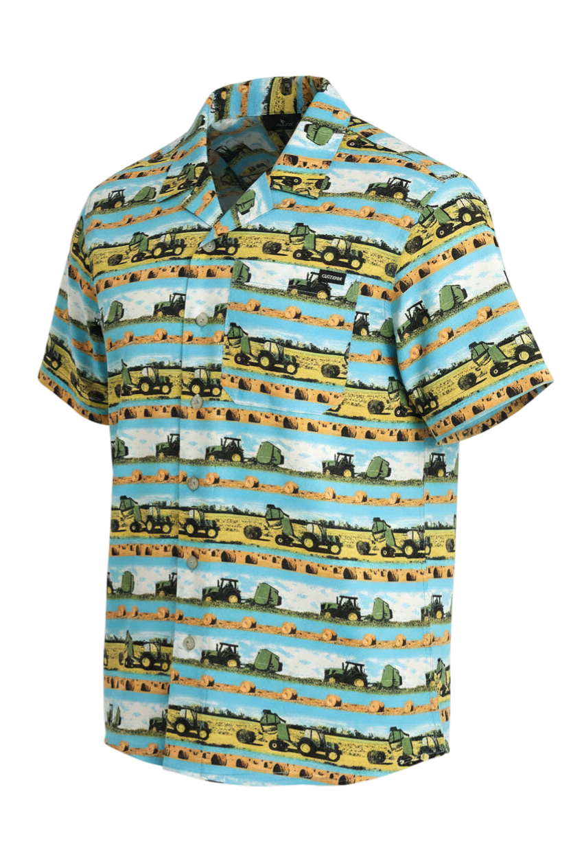 CINCH MEN'S PRINT SHIRT - BLUE**FINAL SALE**