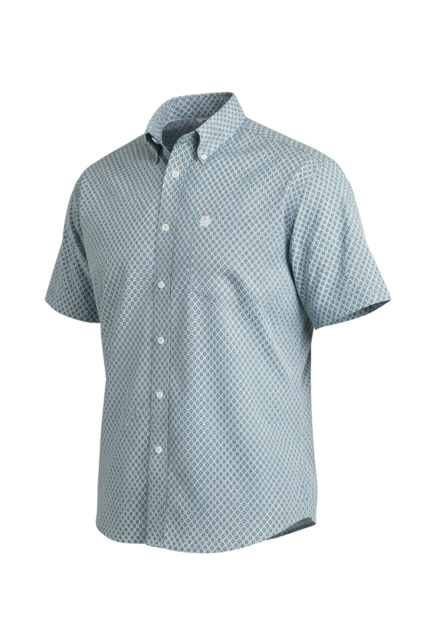 CINCH MENS PRINT SHIRT - BLUE