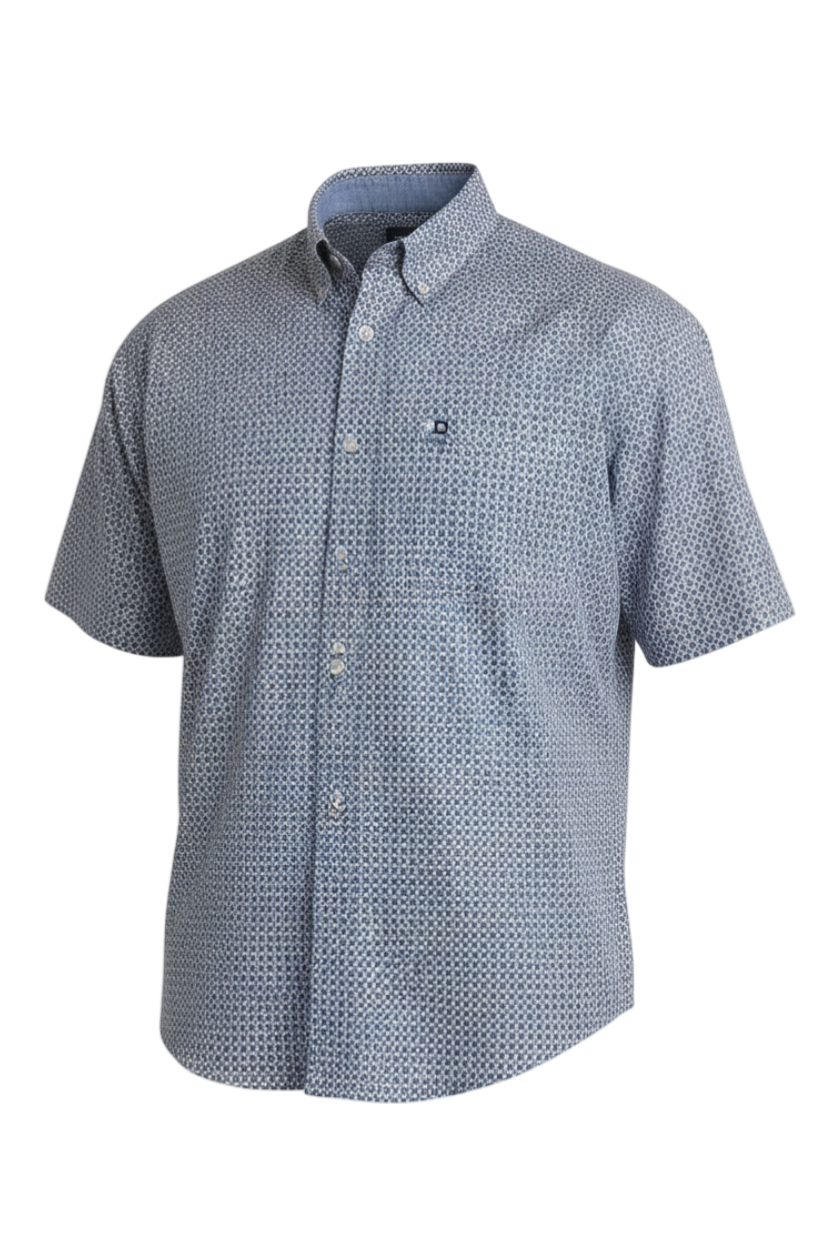 CINCH MENS SHORT SLEEVE PRINT ARENAFLEX SHIRT - PURPLE
