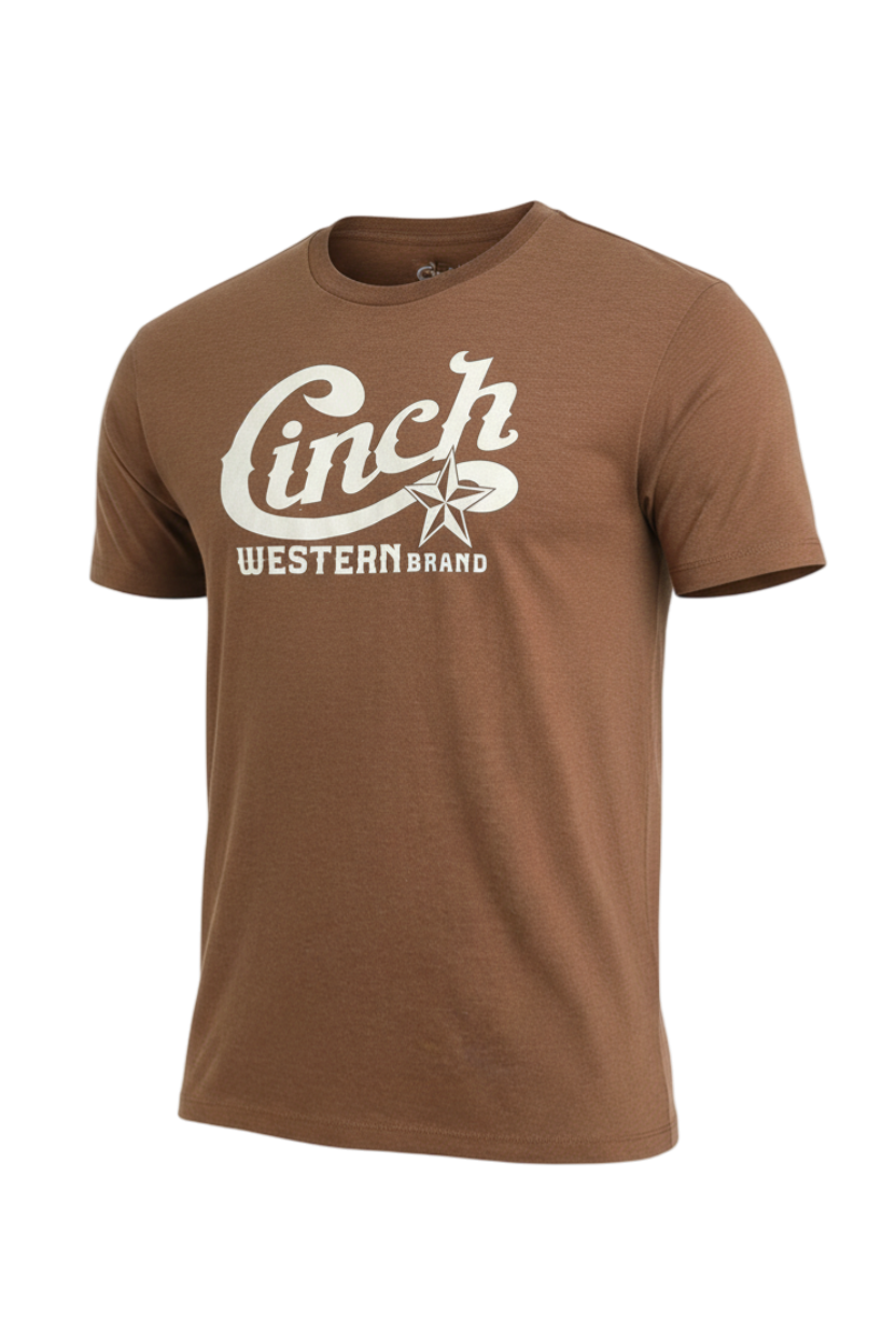 CINCH MEN'S T-SHIRT - BROWN
