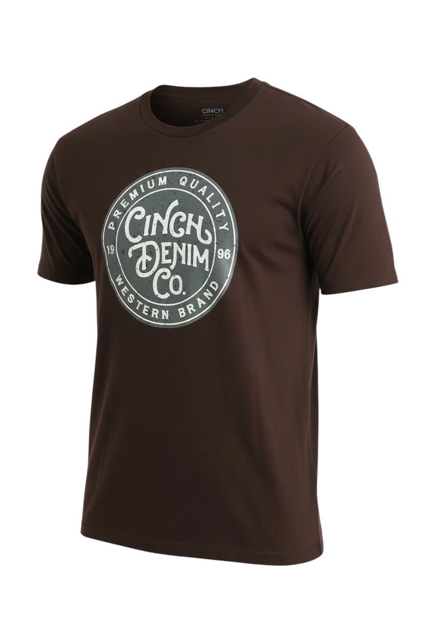CINCH MEN'S T-SHIRT - BROWN**FINAL SALE**