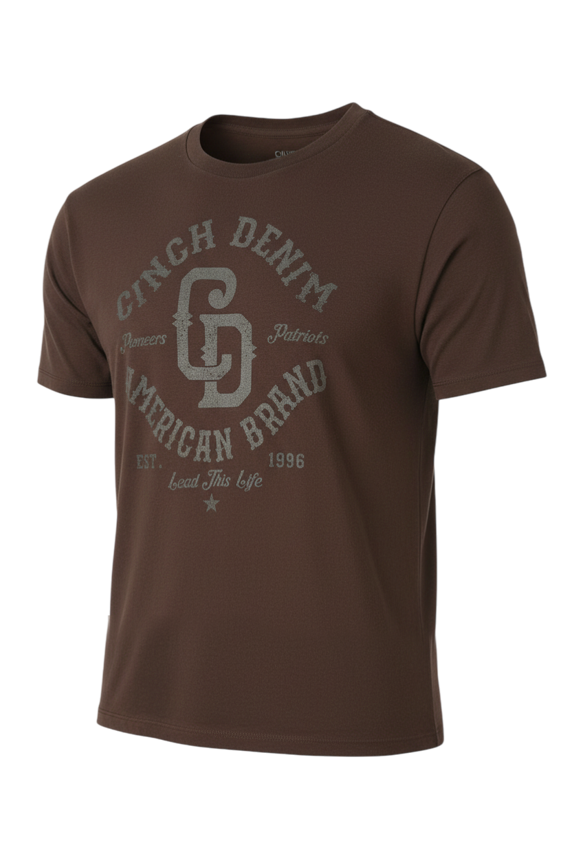 CINCH MEN'S T-SHIRT - BROWN