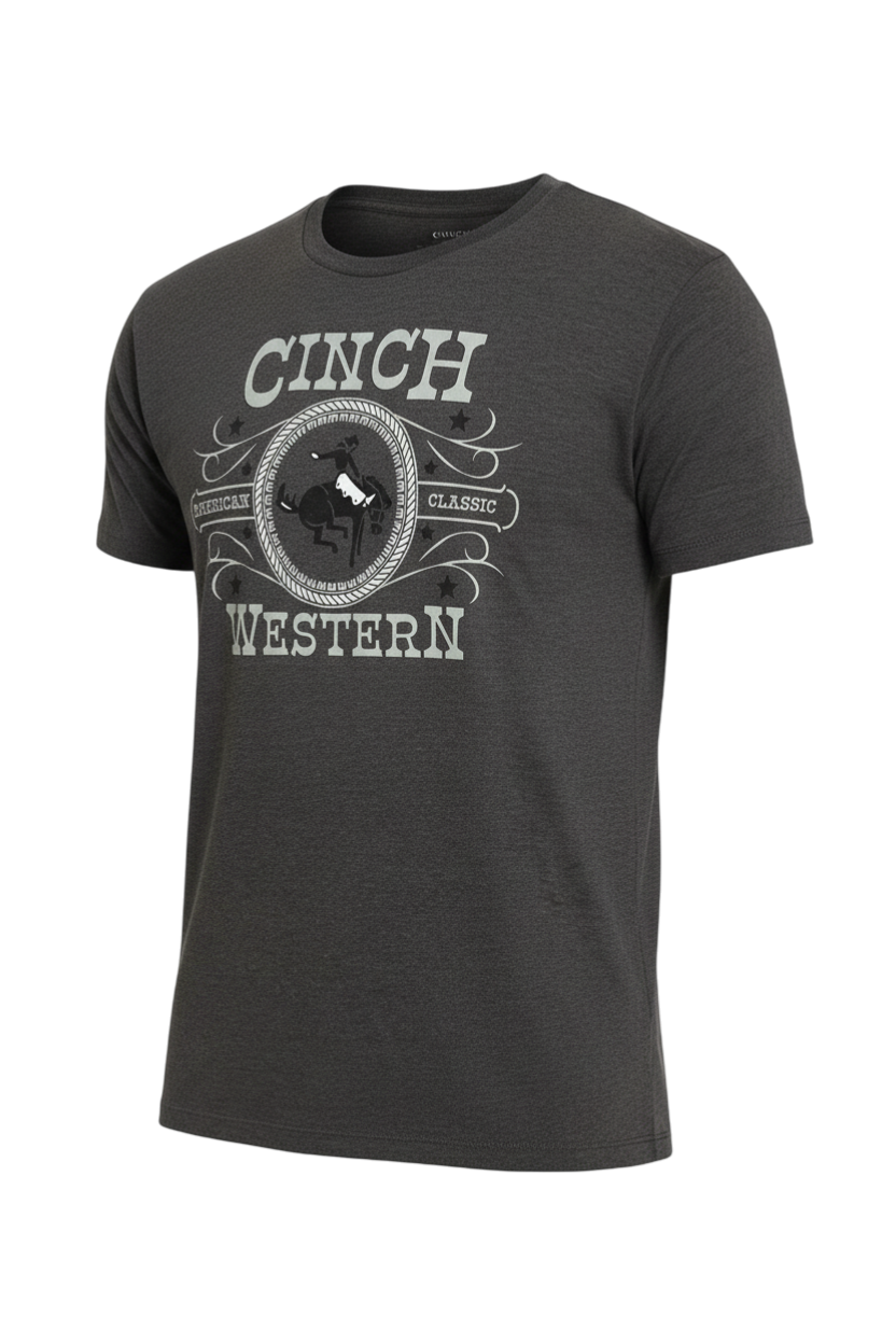CINCH MEN'S GRAPHIC T-SHIRT - CHARCOAL