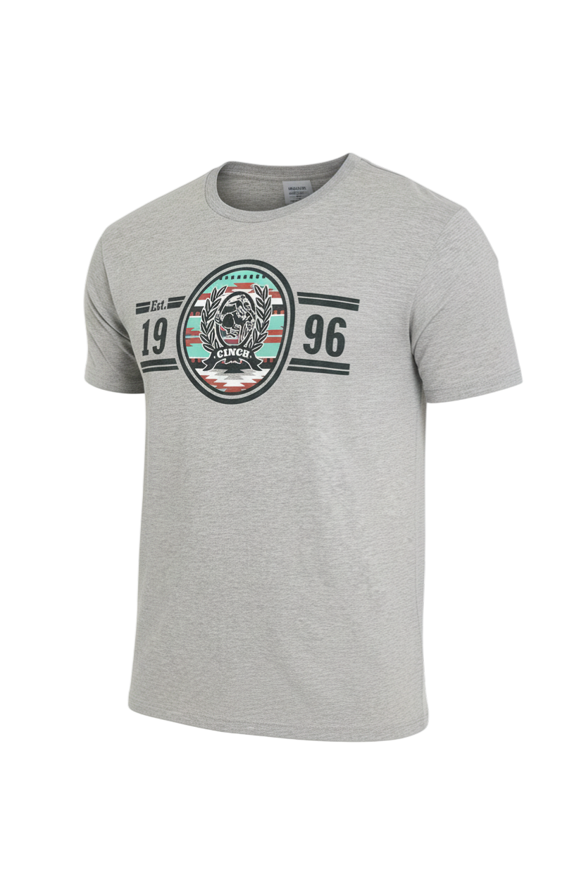 CINCH MEN'S GRAPHIC T-SHIRT - GRAY