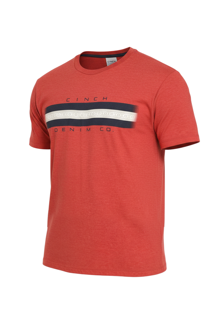 CINCH MEN'S GRAPHIC T-SHIRT - RED**FINAL SALE**