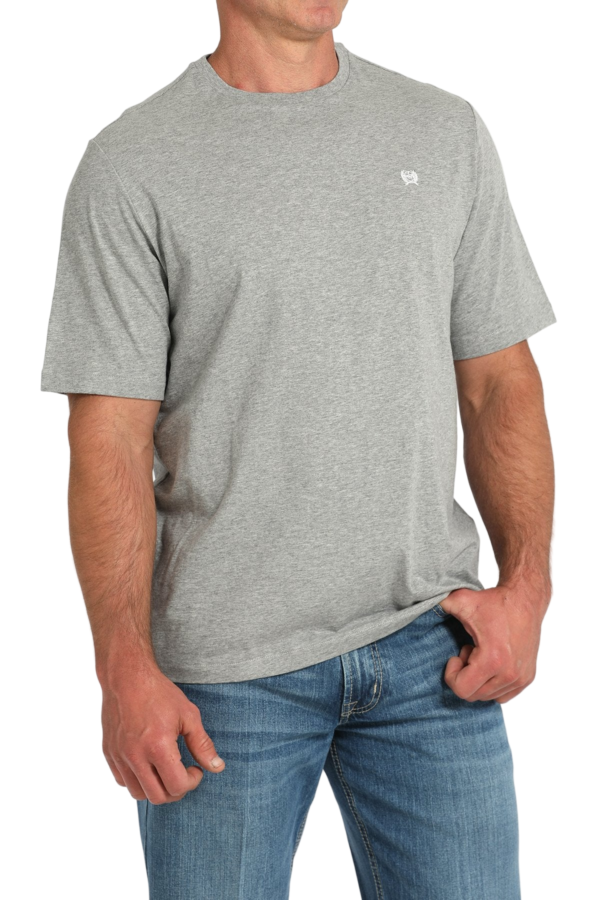 CINCH MEN'S LOGO T-SHIRT - GRAY