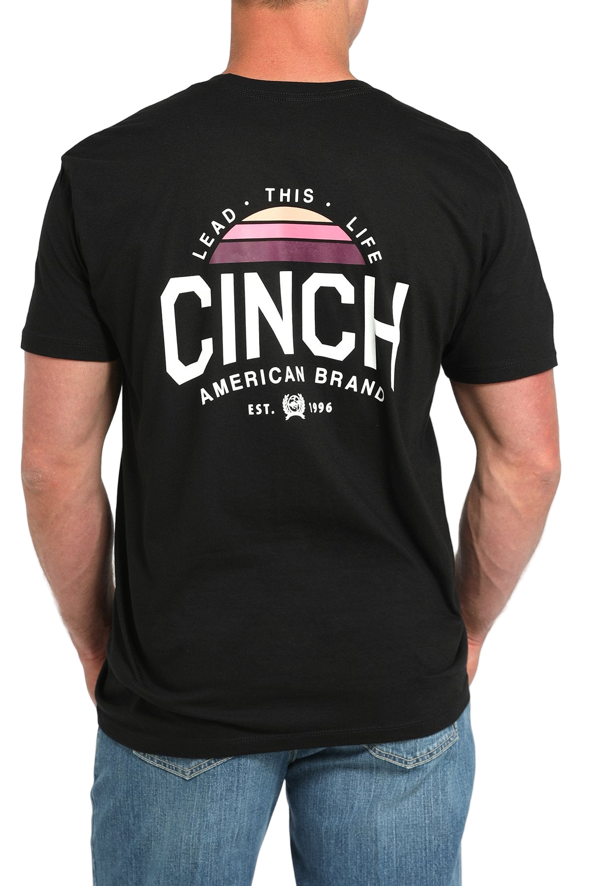 CINCH MEN'S GRAPHIC T-SHIRT - BLACK