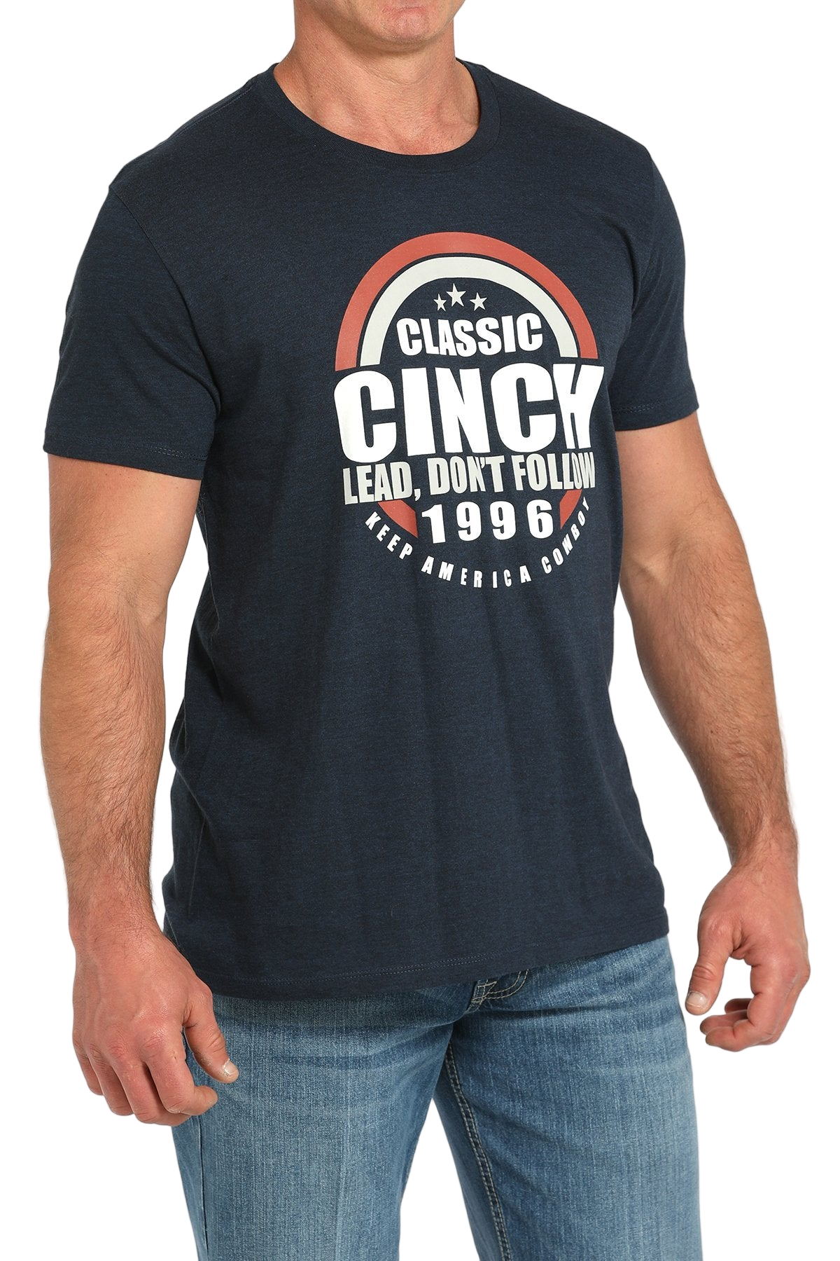 CINCH MEN'S GRAPHIC T-SHIRT - NAVY